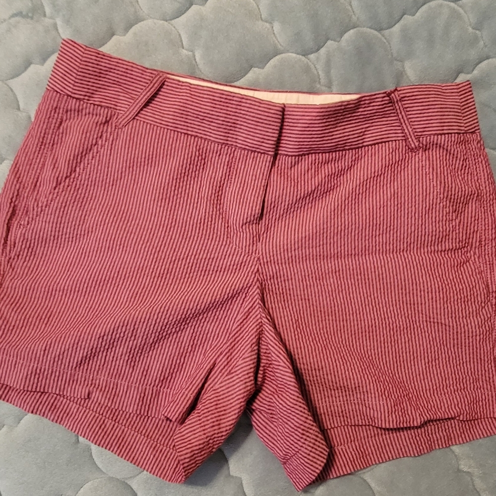 Pink women stripped shorts size 8